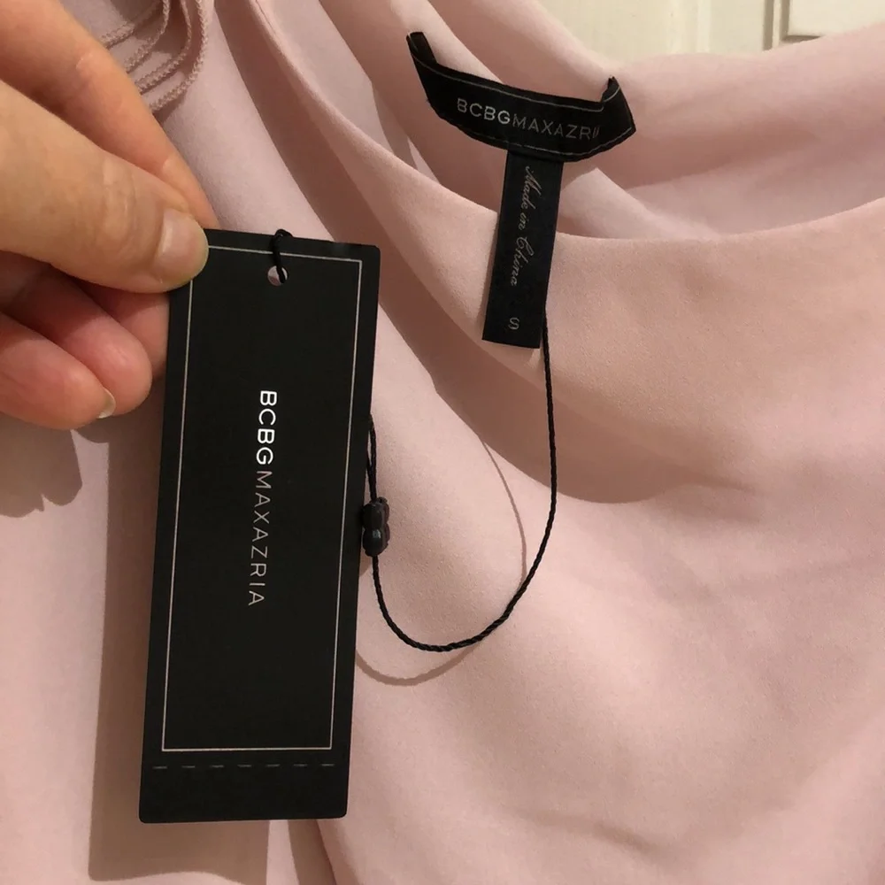 BCBGMAXAZRIA one shoulder dress, size M